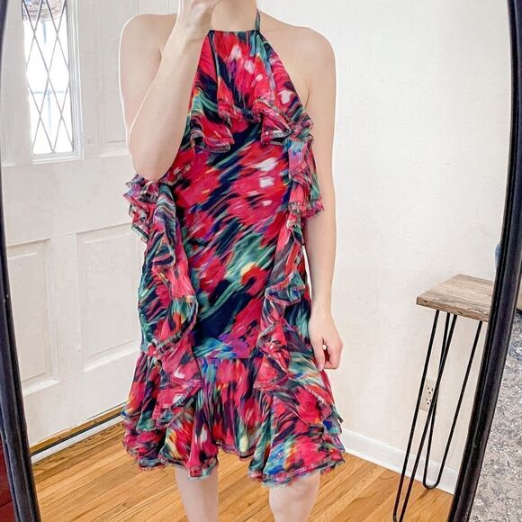 Jason Wu Collection Silk Chiffon Halter Mini Dress 6 - Picture 2 of 8